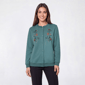 Womens Hasting & Smith Boho Floral Fleece Cardigan - image 1