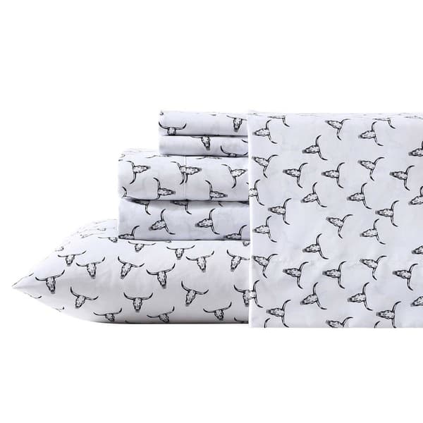 Wrangler Steer Skulls Microfiber Sheet Set