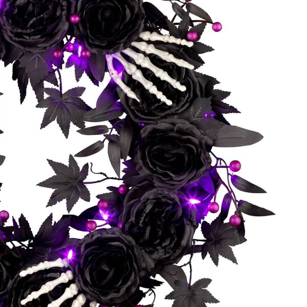 National Tree 24in. Artificial Bad to the Bone Halloween Wreath