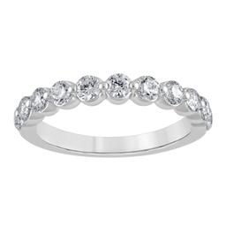 Nova Star(R) 14kt. White Gold 1ctw. Lab Grown Diamond Band Ring