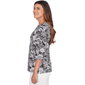 Womens Ruby Rd. California Dreaming 3/4 Sleeve Floral Blouse - image 4