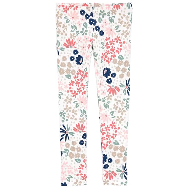 Girls Carter''s&#40;R&#41; Floral Stretch Leggings - image 