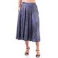 Womens 24/7 Comfort Apparel Abstract Plaid Pleated Midi Skirt - image 1