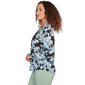 Womens Emaline Seabreeze Essence Button Front Floral Blouse - image 4