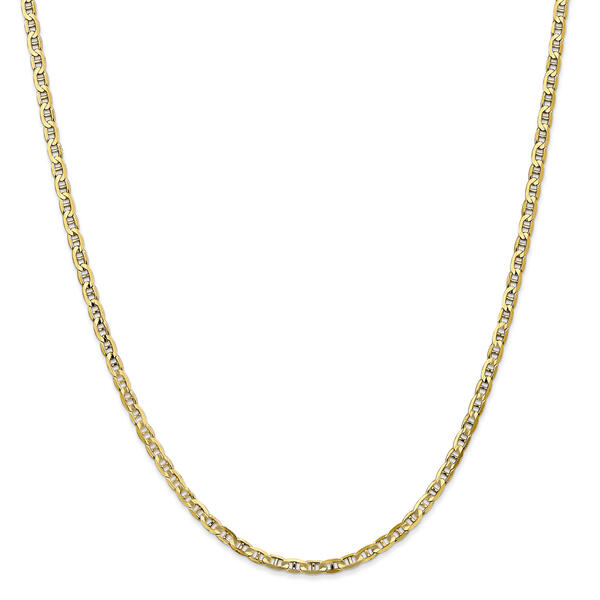 Unisex Gold Classics&#40;tm&#41; 10kt. 4.3mm Concave Anchor Chain Necklace - image 
