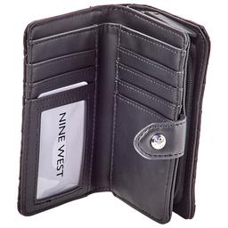 Womens Nine West Norah Woven French Wallet