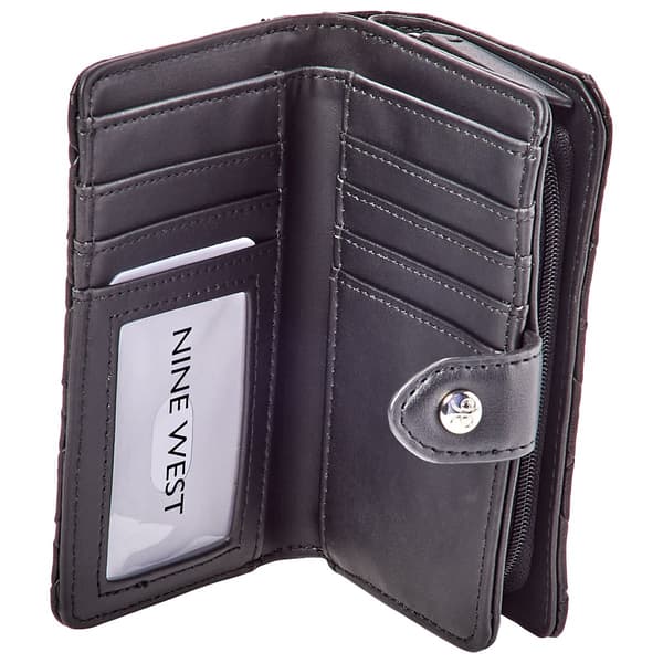 Womens Nine West Norah Woven French Wallet