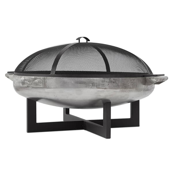 Real Flame La Porte 31in. Round Steel Wood Burning Fire Pit