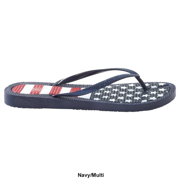 Womens Capelli New York Stars Stripes Flip Flop Sandals