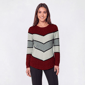 Womens Preswick & Moore® Long Sleeve Chevron Lurex Sweater - image 2