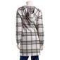 Womens Love Scarlett Long Sleeve Plaid Pocket Hooded Cardigan - image 2