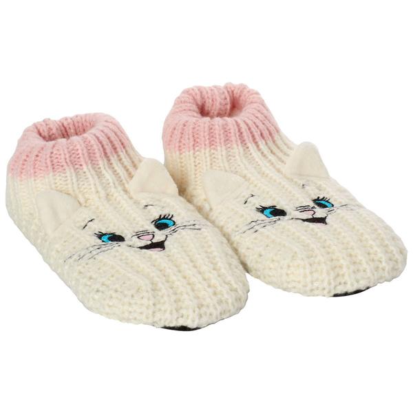 Womens Disney Aristocats Knit Slipper Socks