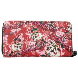 Womens Ed Hardy Heloise Zip-Around Wallet