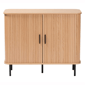 Baxton Studio Lucia Fluted Wood Storage Cabinet - image 3