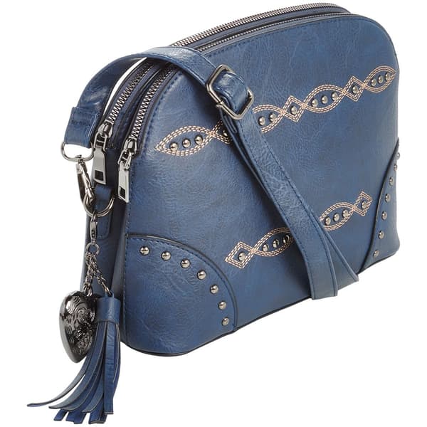 Sam & Hadley Western Embossed Dome Crossbody