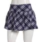 Juniors Derek Heart Crepe Pleated Plaid Mini Skort - image 1