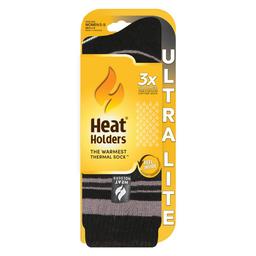 Womens Heat Holders® Ultra Lite Heather Stripe Thermal Crew Socks