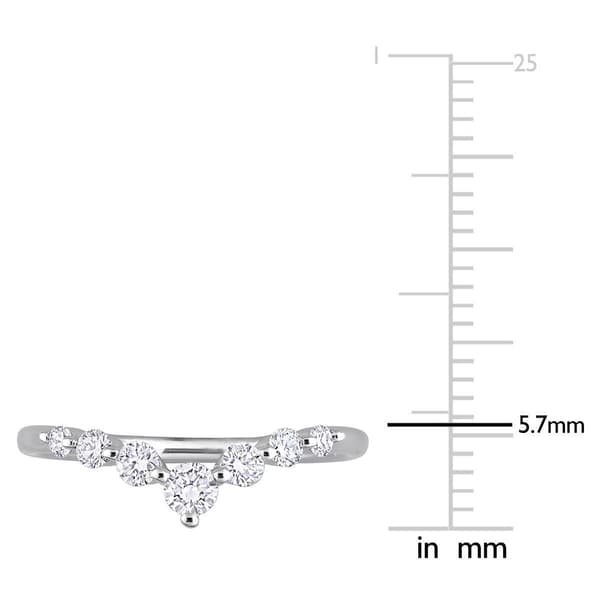 Platinum Plated 3/8ctw. Lab Grown Diamond Ring