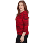 Petites Alfred Dunner Dinner Theater Spliced Stripe Contrast Tex - image 4