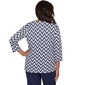 Petite Alfred Dunner Saratoga Springs Chevron Abstract Blouse - image 2