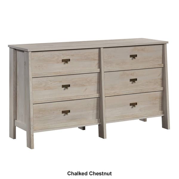 Sauder Trestle 6-Drawer Dresser