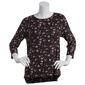 Womens Preswick & Moore 3/4 Sleeve Poppy Floral Tunic - image 1