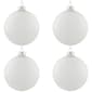 Northlight 4ct. Frosted Matte Glass Christmas Ornaments - image 1