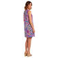 Petite MSK Sleeveless Abstract 3 O-Ring Shift Dress - image 3