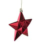 DAK 12ct. Red Star Glittered Shatterproof Christmas Ornaments - image 2