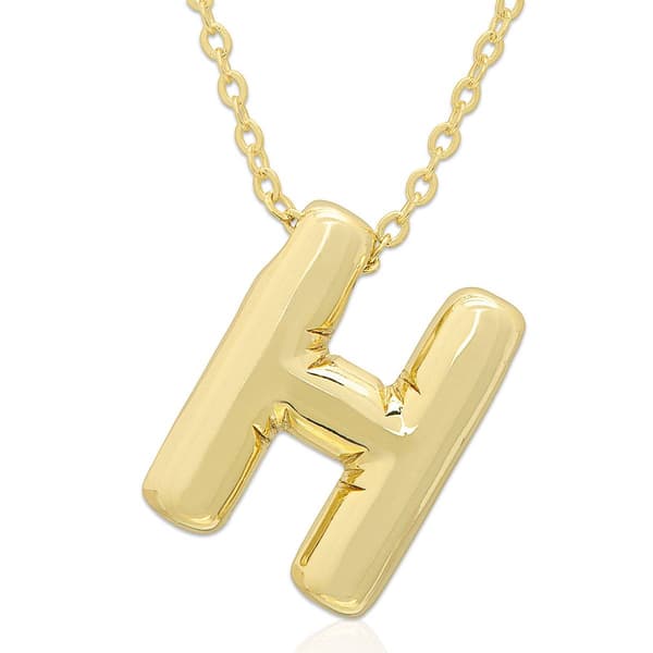 Plain Puff Initial H Pendant - image 