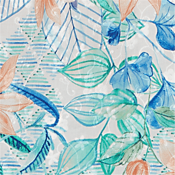 Petite Alfred Dunner Caribbean Blues Tropical Floral Blouse
