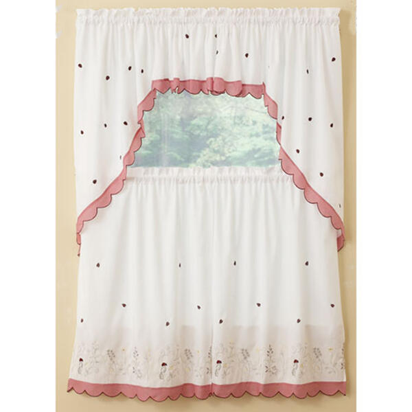 Ladybug Meadow Kitchen Curtains - image 