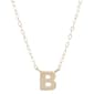 Gold Classics™ Yellow Gold Polished B Initial Pendant Necklace - image 2
