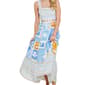 Juniors No Comment Picot Summer Patchwork Cut Out  Maxi Dress - image 4