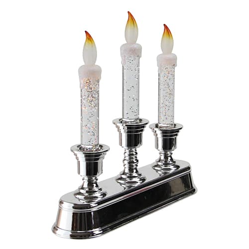 Northlight Seasonal 9in. LED Pre-Lit 3-Tier Candelabra Decoration