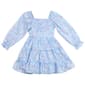 Girls (7-16) Rare Editions Floral Burnout Balloon Sleeve Dress - image 1