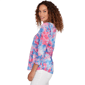 Petite Ruby Rd. California Dreaming Tie Dye Floral Blouse - image 4