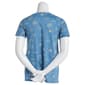 Womens The Sweatshirt Project Short Cuff Sleeve Top-Blue - image 2