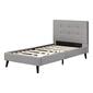 South Shore Fusion Soft Gray Twin Complete Upholstered Bed - image 1
