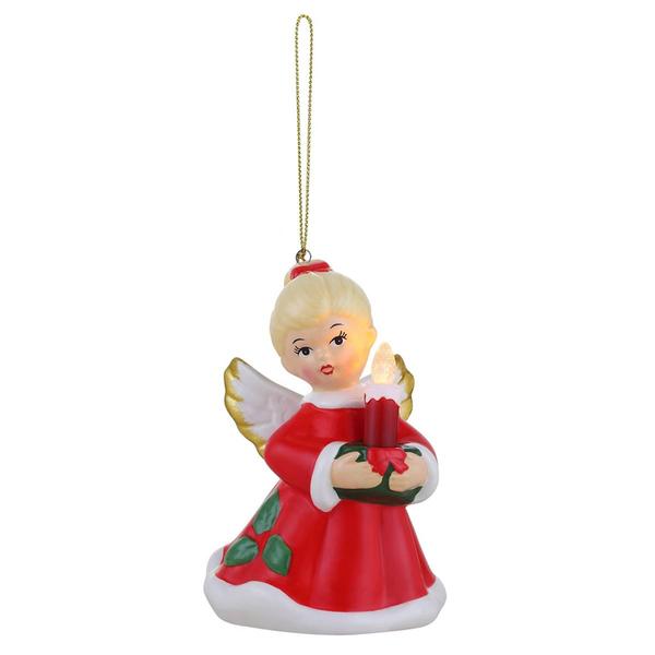 Mr. Christmas 4.5in. Nostalgic Angel Ceramic Ornament - image 