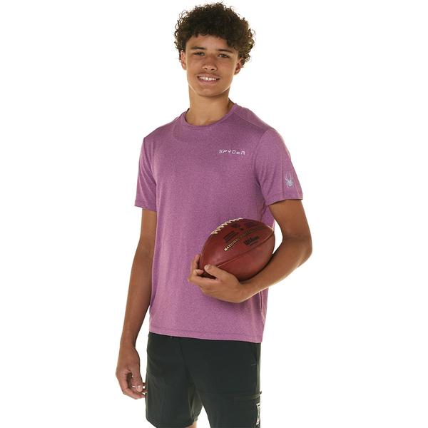 Mens Spyder Performance Heather Crew Neck Tee - image 