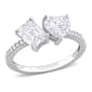 Gemstone Classics&#40;tm&#41; Sterling Silver Moissanite Statement Ring - image 1