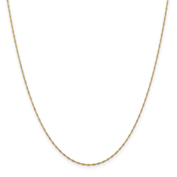 Unisex Gold Classics&#40;tm&#41; 1mm. 14k Singapore Chain 14in. Necklace - image 