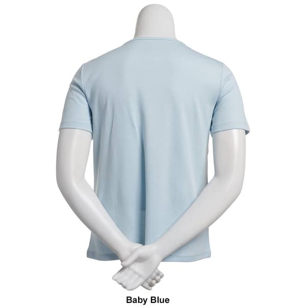 Petite Hasting & Smith Short Sleeve Solid Round Neck Tee