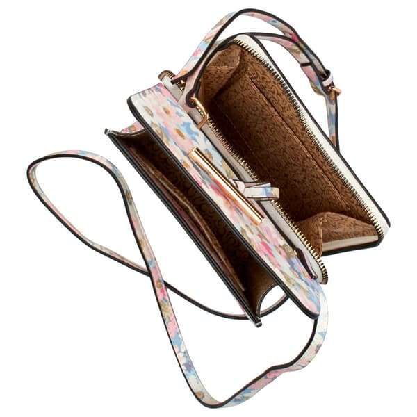 DS Fashion NY Floral Organizer Crossbody
