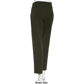 Womens Hope & Harlow Pull On Solid Scuba Crepe Pants - Boscov's