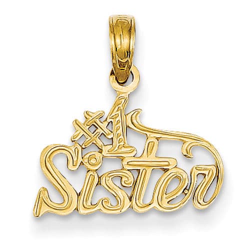 Gold Classics&#40;tm&#41; 14kt. Yellow Gold  #1 Sister Pendant - image 