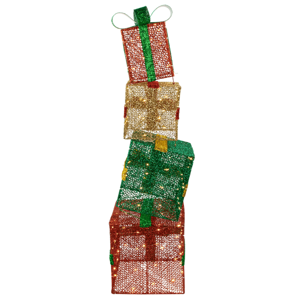 Northlight LED Stacked Christmas Gifts Outdoor Decor