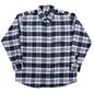 Mens Big &amp; Tall Mountain Ridge(R) Flannel Shirt - Blue/White - image 1