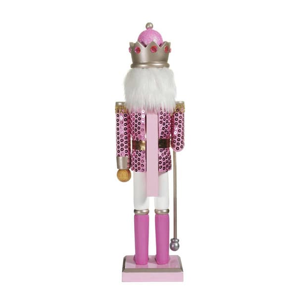 Kurt Adler 15-Inch Pink Nutcracker